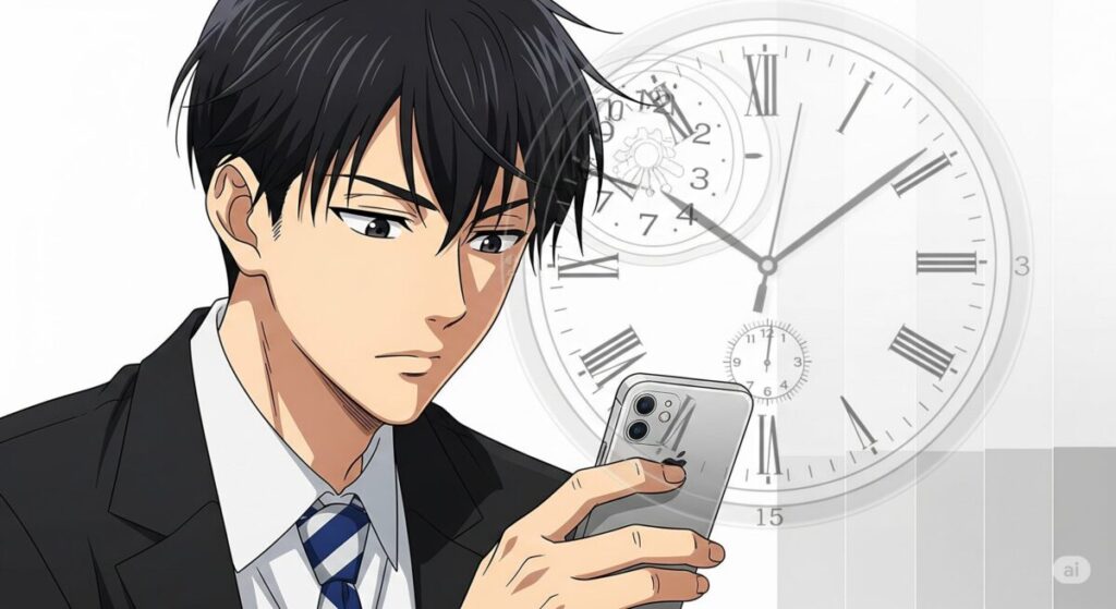 iPhoneグレースケール時間設定について