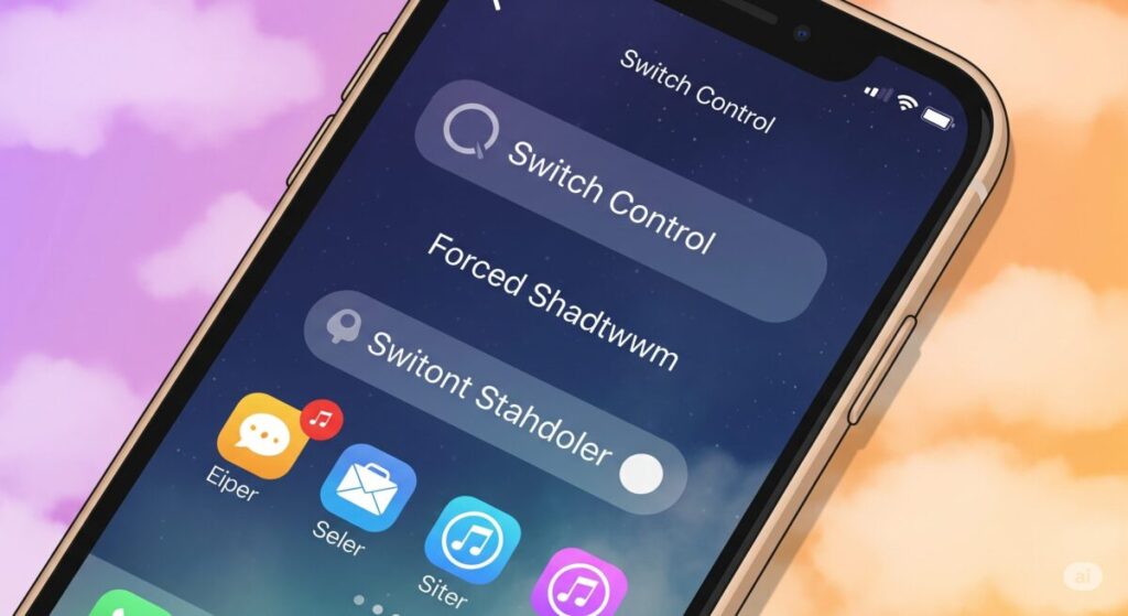 iPhoneのスイッチコントロール強制終了の具体的な手順